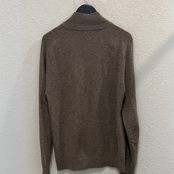 J Crew Men's Brown Half-Zip Sweater slim Large - Picture 8 of 10
